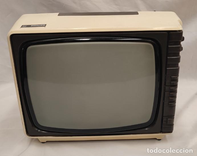 Antig&uuml;edades: ANTIGUA TELEVISION PORTATIL PHILIPS PHILETTA IMP. LUJO E 12 B 611, TV, TELEVISOR