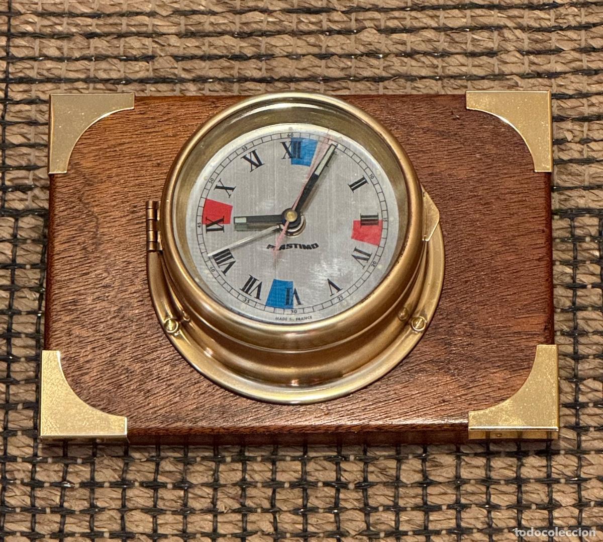 Antig&uuml;edades: RELOJ DE BARCO -N&Aacute;UTICO , SALA DE RADIO - PLASTIMO - A&Ntilde;O 1979