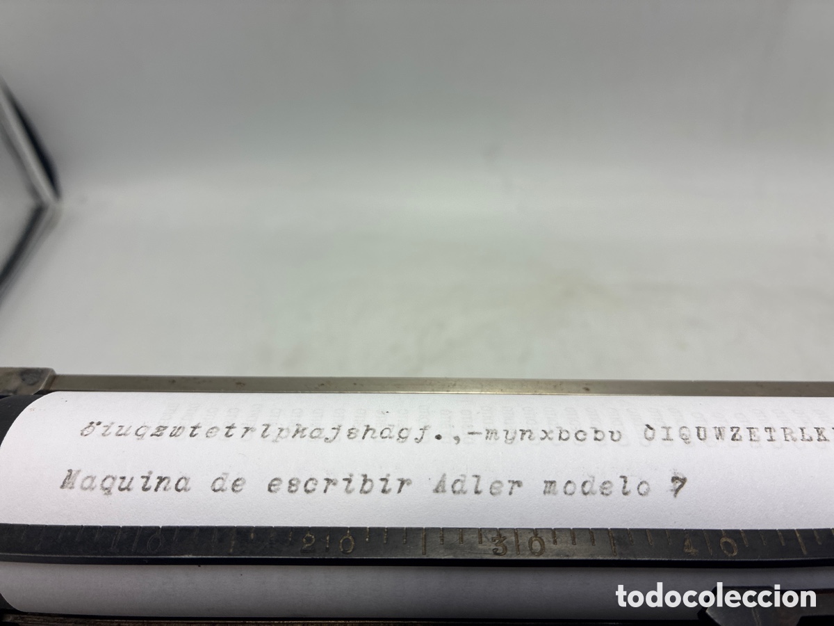 Antig&uuml;edades: M&aacute;quina de escribir Adler modelo 7. - Foto 3