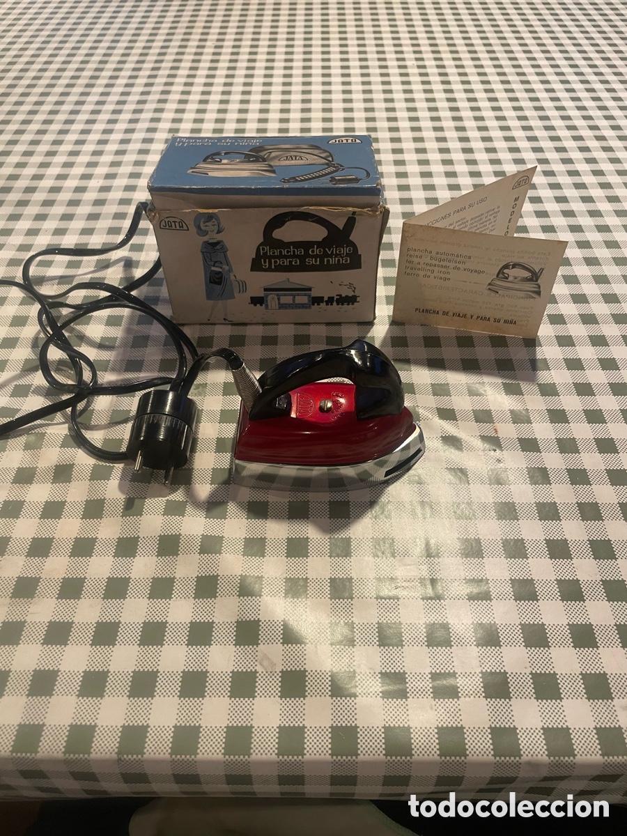 Antig&uuml;edades: Plancha de viaje vintage Jata Modelo 560 con caja y manual (A&ntilde;os 60)