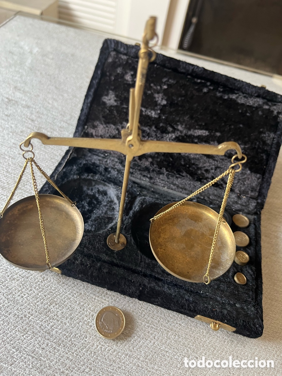 Antig&uuml;edades: Balanza antigua de precisi&oacute;n - Foto 7