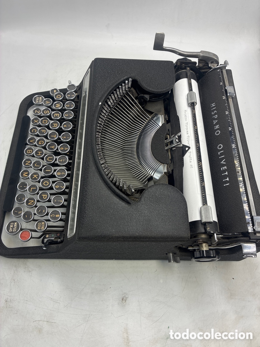 Antig&uuml;edades: M&aacute;quina de escribir Hispano Olivetti Studio 46. - Foto 5