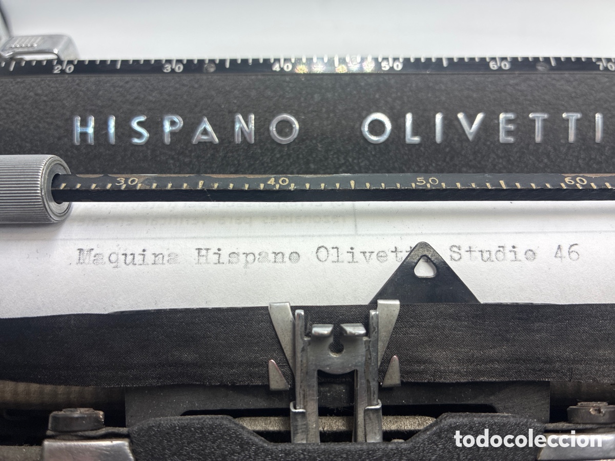 Antig&uuml;edades: M&aacute;quina de escribir Hispano Olivetti Studio 46. - Foto 9