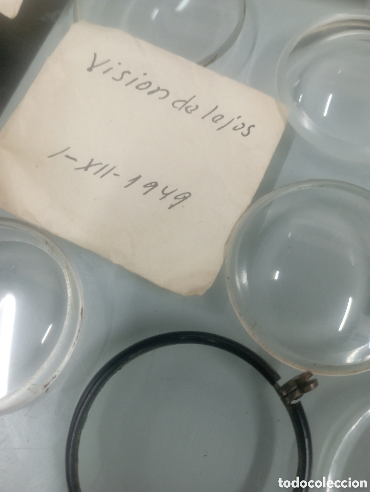 Antig&uuml;edades: lote lentes &oacute;pticas antiguas - Foto 2