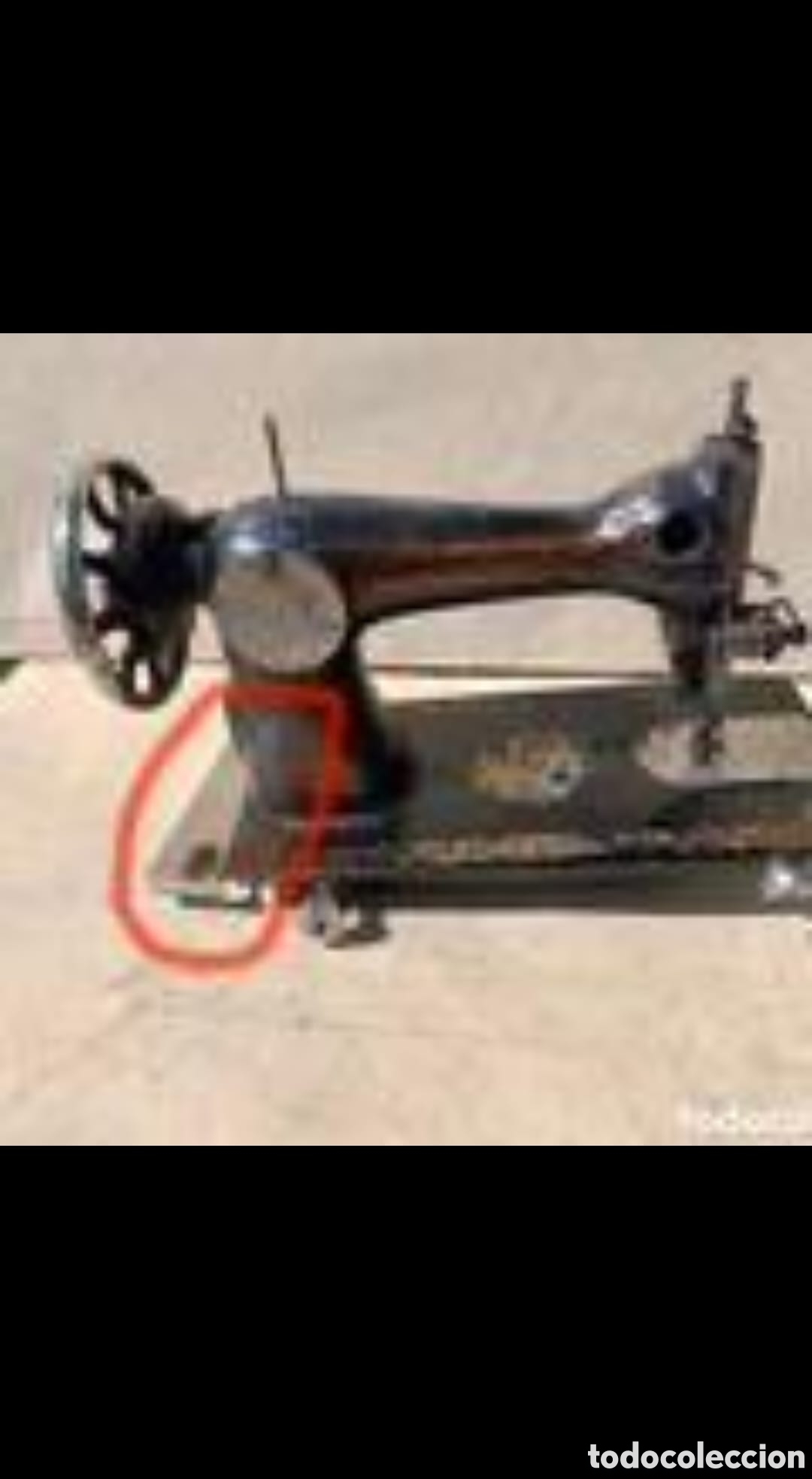Antig&uuml;edades: ANTIGUA M&Aacute;QUINA DE COSER SINGER - Foto 5