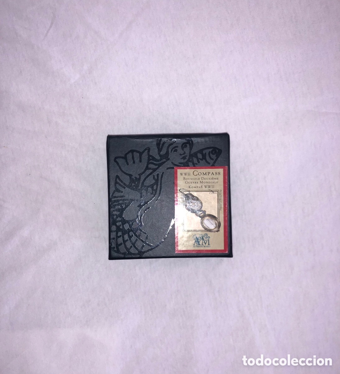 Antig&uuml;edades: Br&uacute;jula R&eacute;plica Militar WWII - Authentic Models (Mod. CO014) - Con Estuche - Foto 2