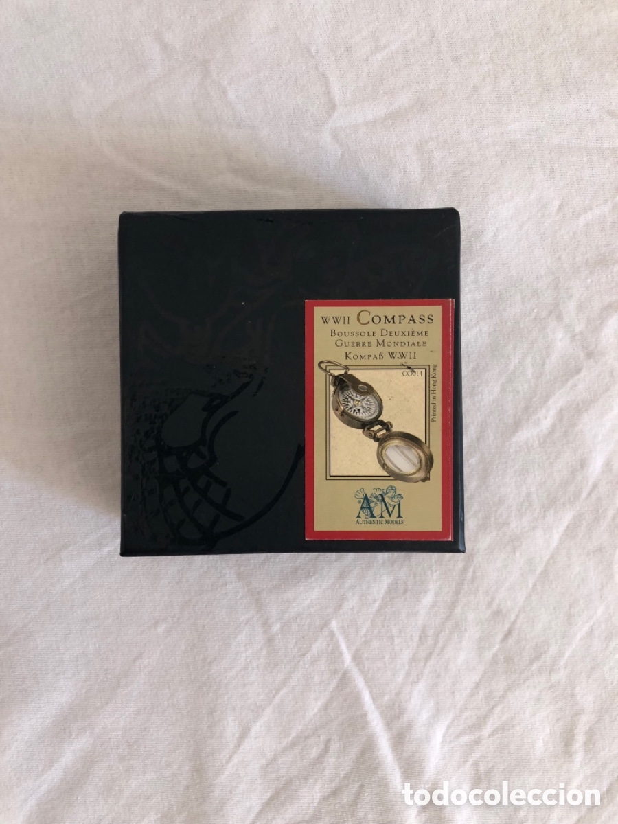 Antig&uuml;edades: Br&uacute;jula R&eacute;plica Militar WWII - Authentic Models (Mod. CO014) - Con Estuche - Foto 3