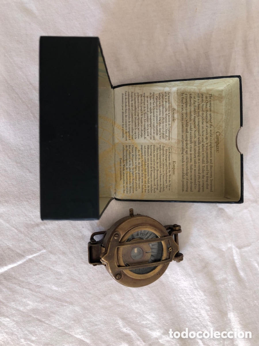 Antig&uuml;edades: Br&uacute;jula R&eacute;plica Militar WWII - Authentic Models (Mod. CO014) - Con Estuche - Foto 7