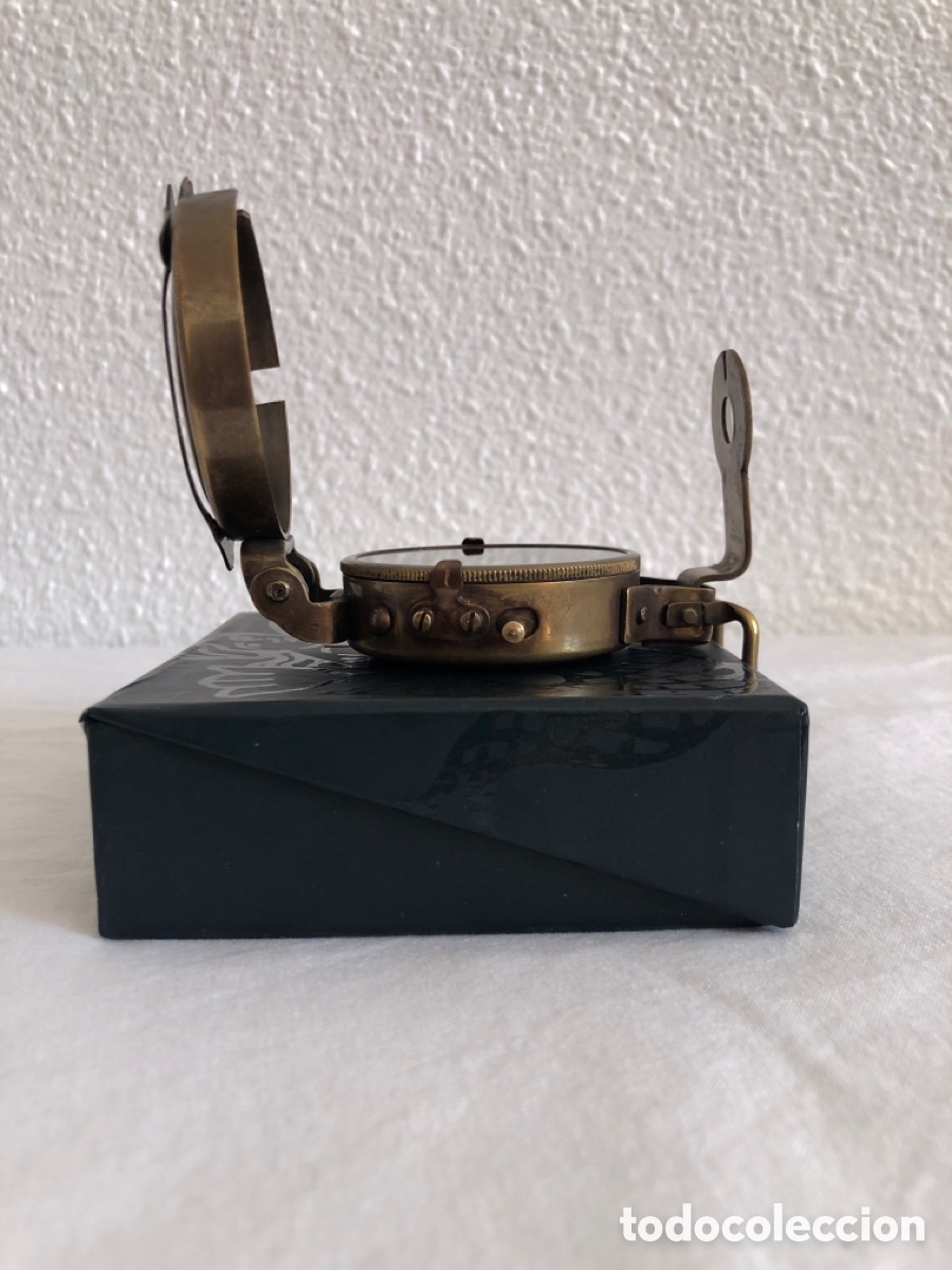 Antig&uuml;edades: Br&uacute;jula R&eacute;plica Militar WWII - Authentic Models (Mod. CO014) - Con Estuche - Foto 11