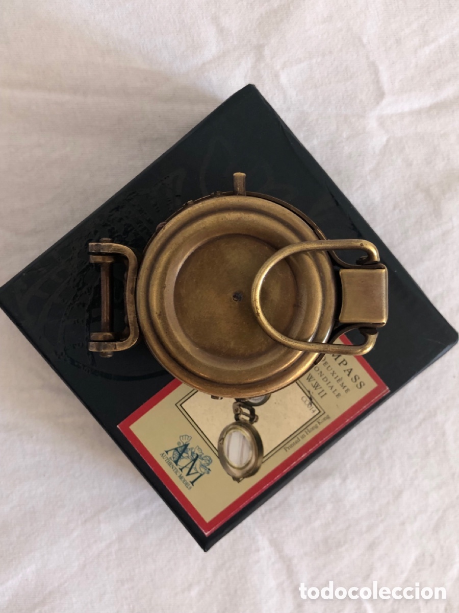 Antig&uuml;edades: Br&uacute;jula R&eacute;plica Militar WWII - Authentic Models (Mod. CO014) - Con Estuche - Foto 15