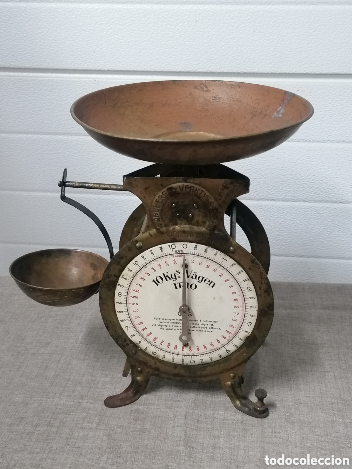 Antig&uuml;edades: B&aacute;scula de cocina antigua Trio - Foto 1