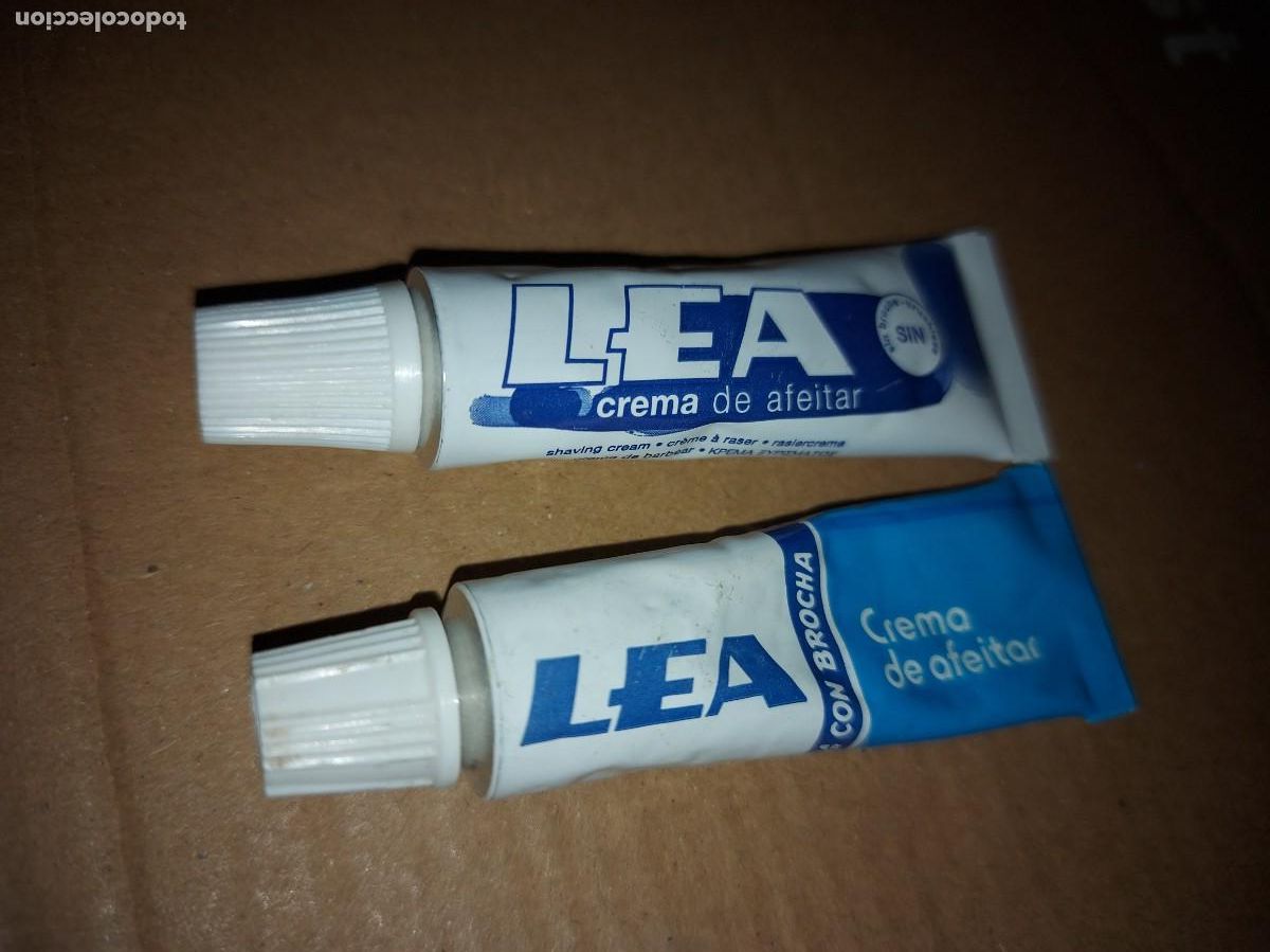 Antig&uuml;edades: TUBOS DE CREMA DE AFEITAR LEA , ORIGINAL DE EPOCA