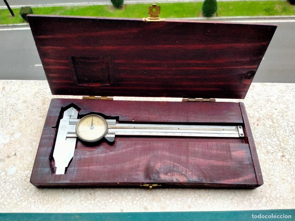 Antig&uuml;edades: ANTIGUO CALIBRE PIE DE REY CON RELOJ