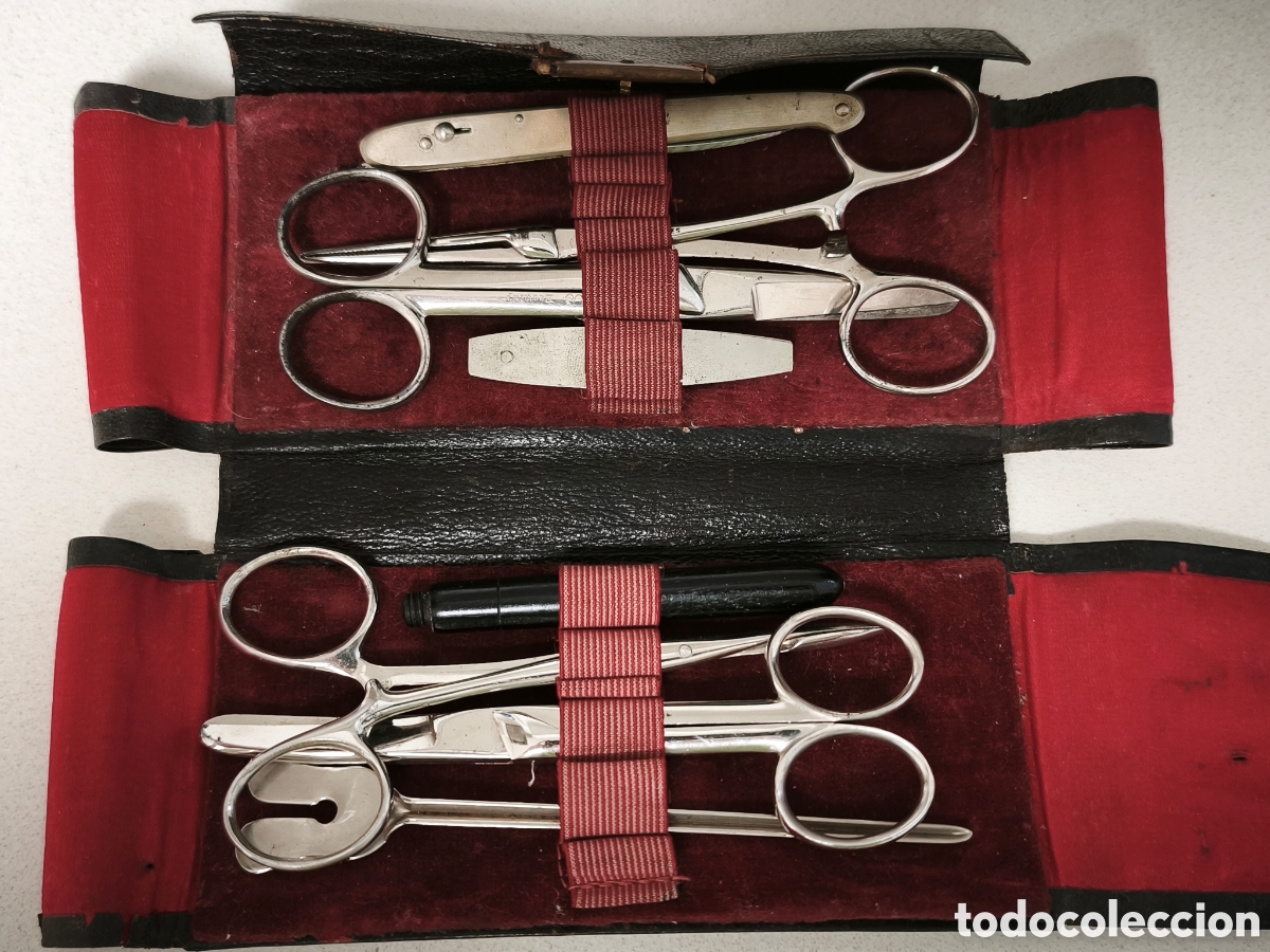 Antig&uuml;edades: ANTIGUO ESTUCHE MEDICO CIRUG&Iacute;A SIGLO XIX