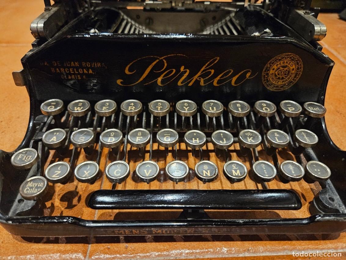 Antig&uuml;edades: M&Aacute;QUINA DE ESCRIBIR PERKEO PLEGABLE FUNCIONANDO