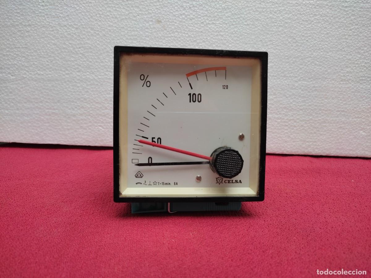 Antig&uuml;edades: antiguo amperimetro empotrable Celsa 6A - Foto 2