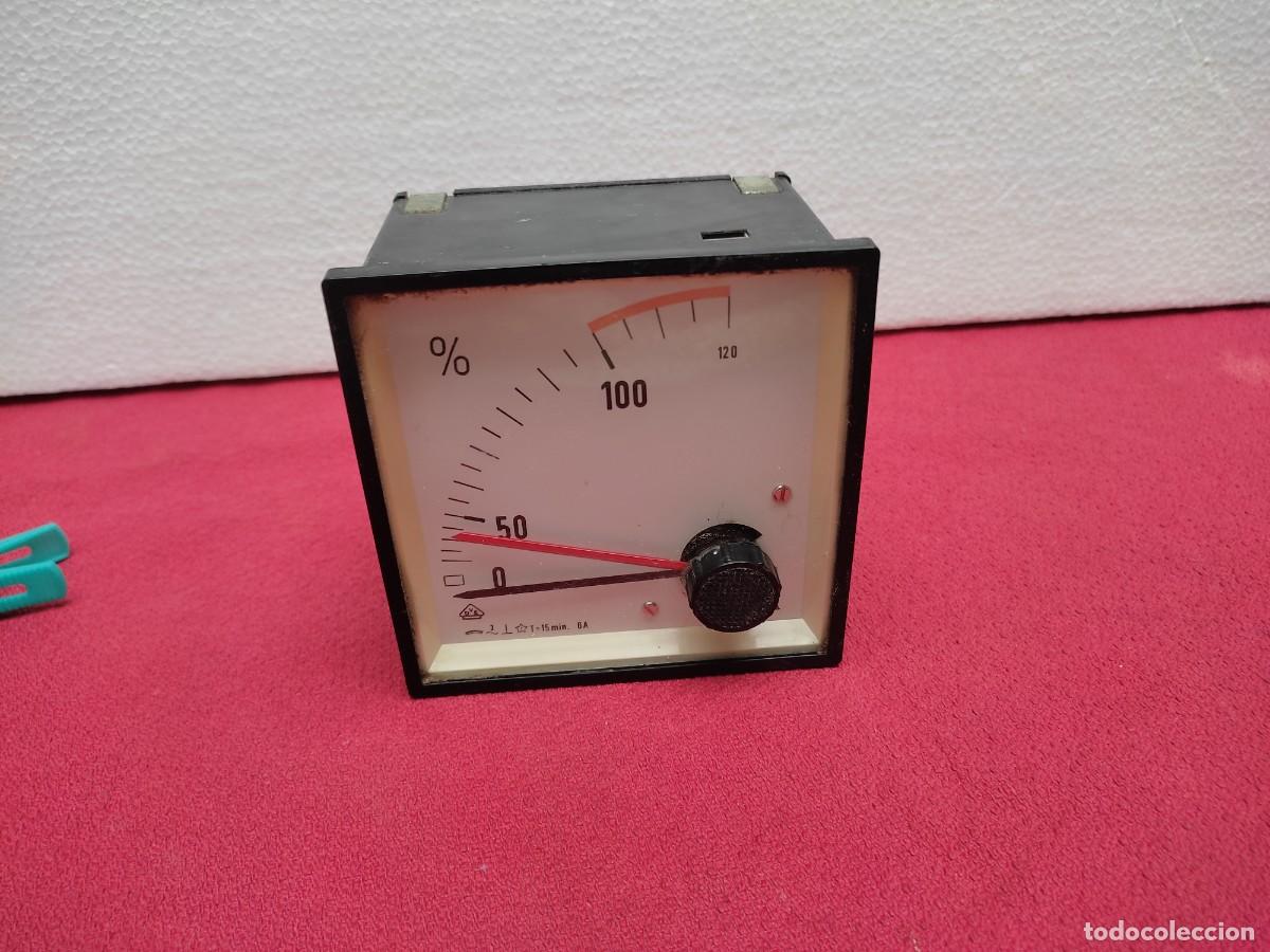 Antig&uuml;edades: antiguo amperimetro empotrable Celsa 6A - Foto 6