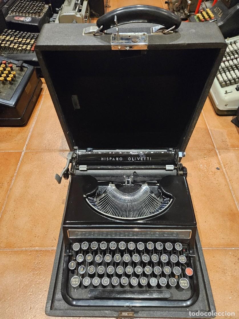 Antig&uuml;edades: M&Aacute;QUINA DE ESCRIBIR OLIVETTI STUDIO 46 NEGRA LISA FUNCIONANDO CON CAJA FABRICADA EN BARCELONA