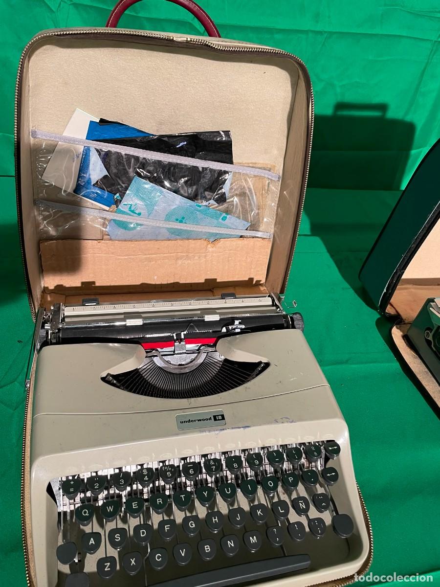 Antig&uuml;edades: m&aacute;quina de escribir port&aacute;til Underwood 18