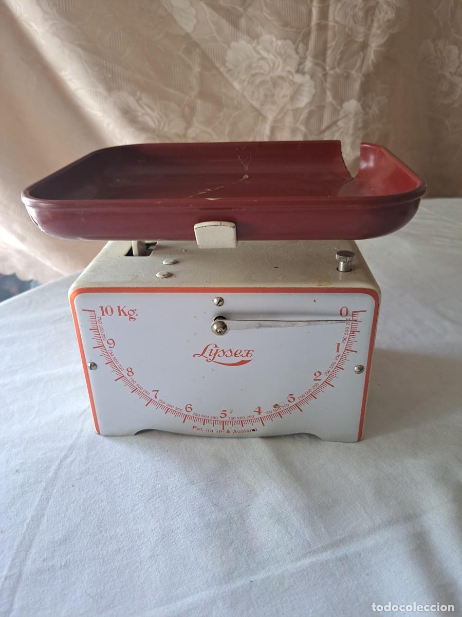 Antig&uuml;edades: B&aacute;scula de cocina Lyssex balanza swiss made hasta 10 kilos a&ntilde;os 50