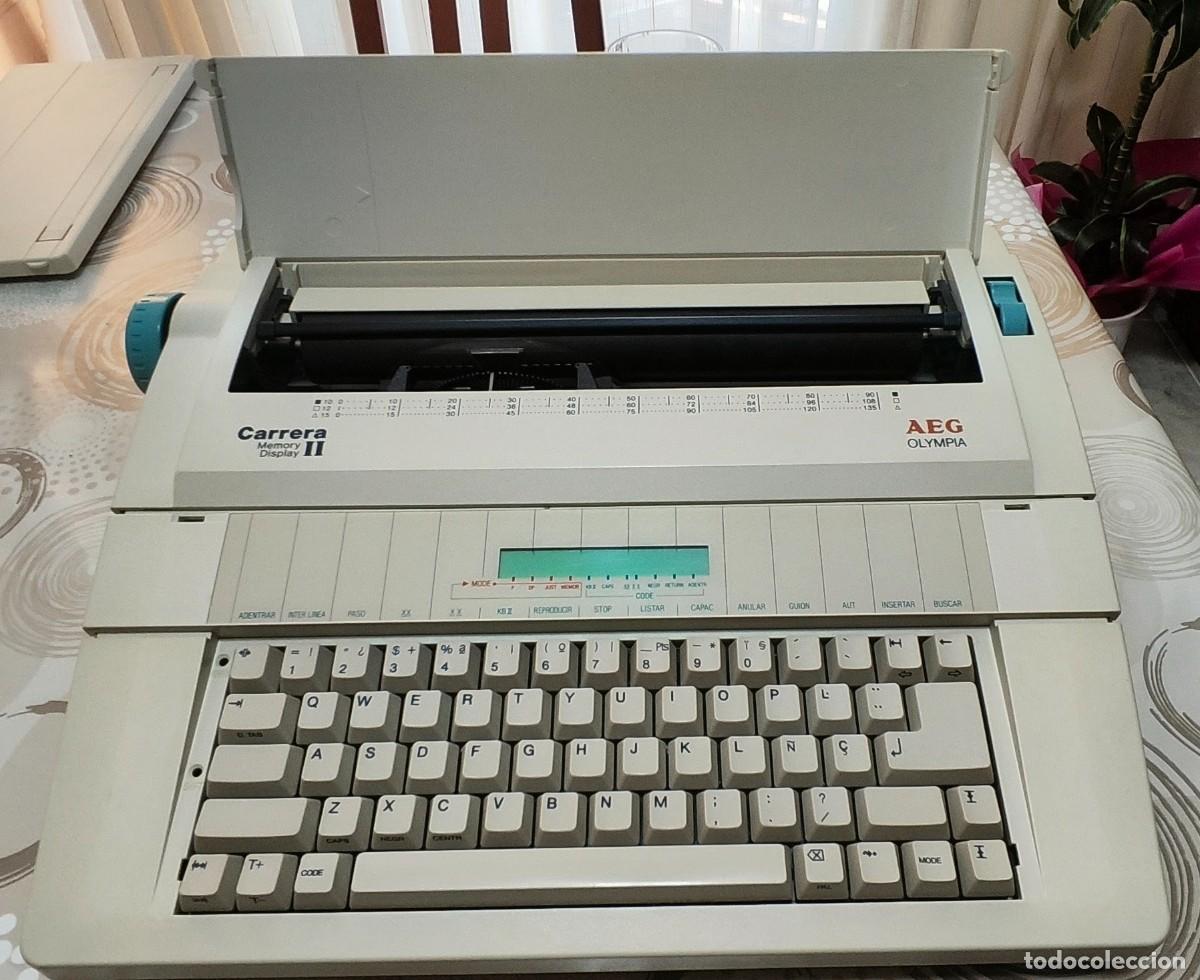 Antig&uuml;edades: MAQUINA ESCRIBIR ELECTRONICA MARCA AEG &rdquo;NUEVA&rdquo; BONITA