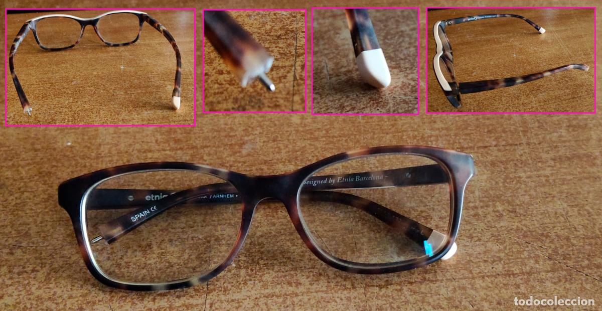 Antig&uuml;edades: Montura gafas + cristal sin graduaci&oacute;n vista Etnia Barcelona