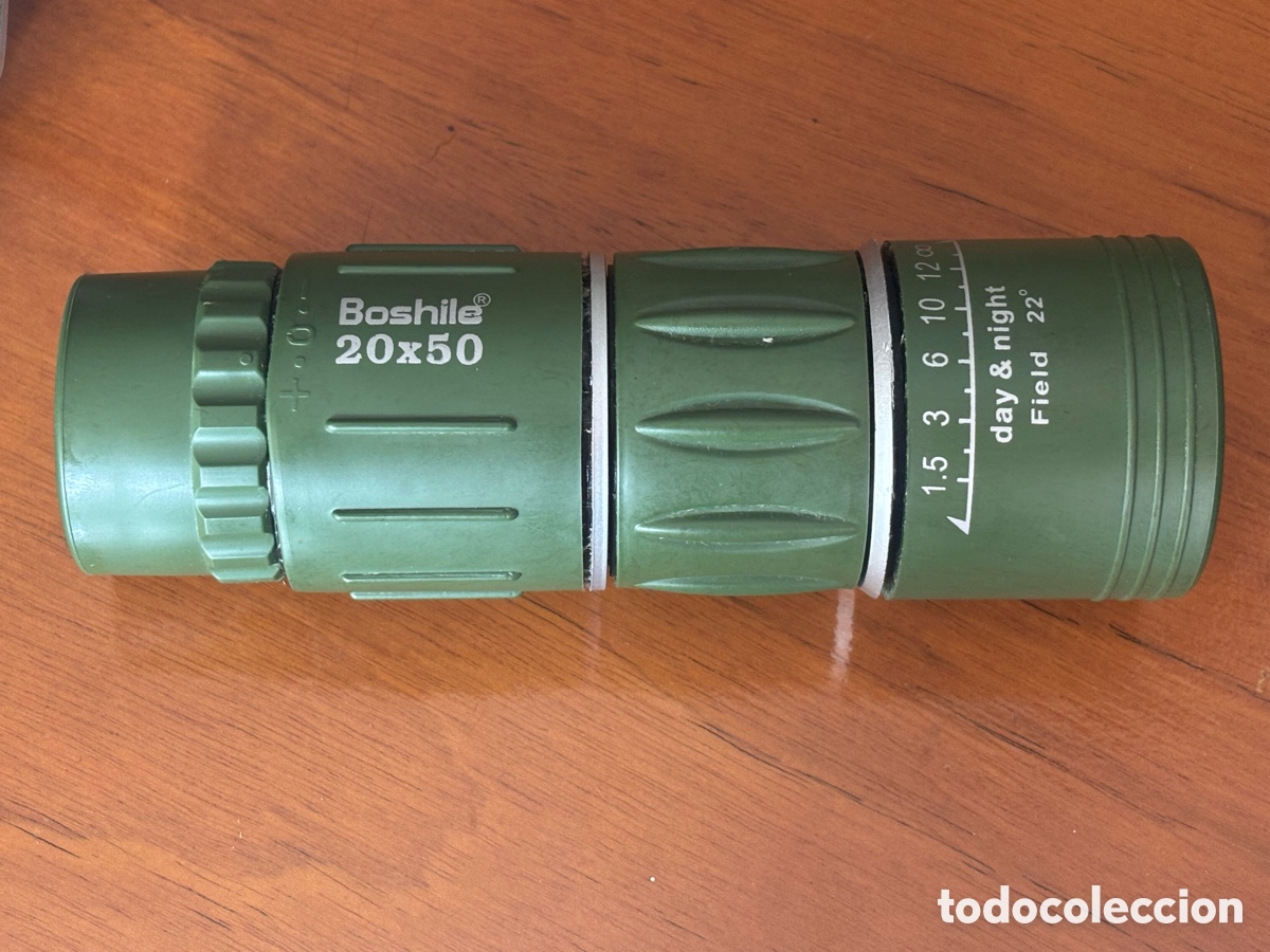Antig&uuml;edades: Monocular Boshile 20x50 Verde Caza Senderismo Observaci&oacute;n + Funda Transporte