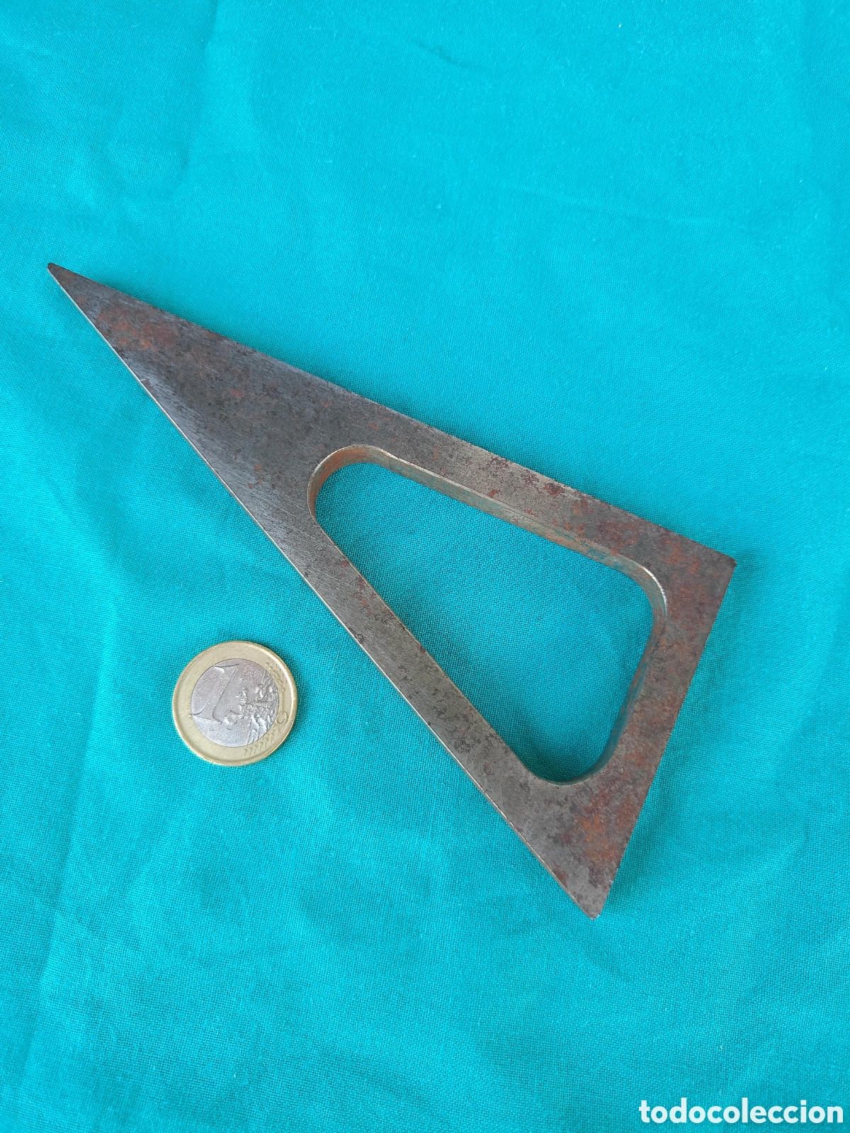 Antig&uuml;edades: ESCUADRA DE HIERRO MEC&Aacute;NICO TORNERO
