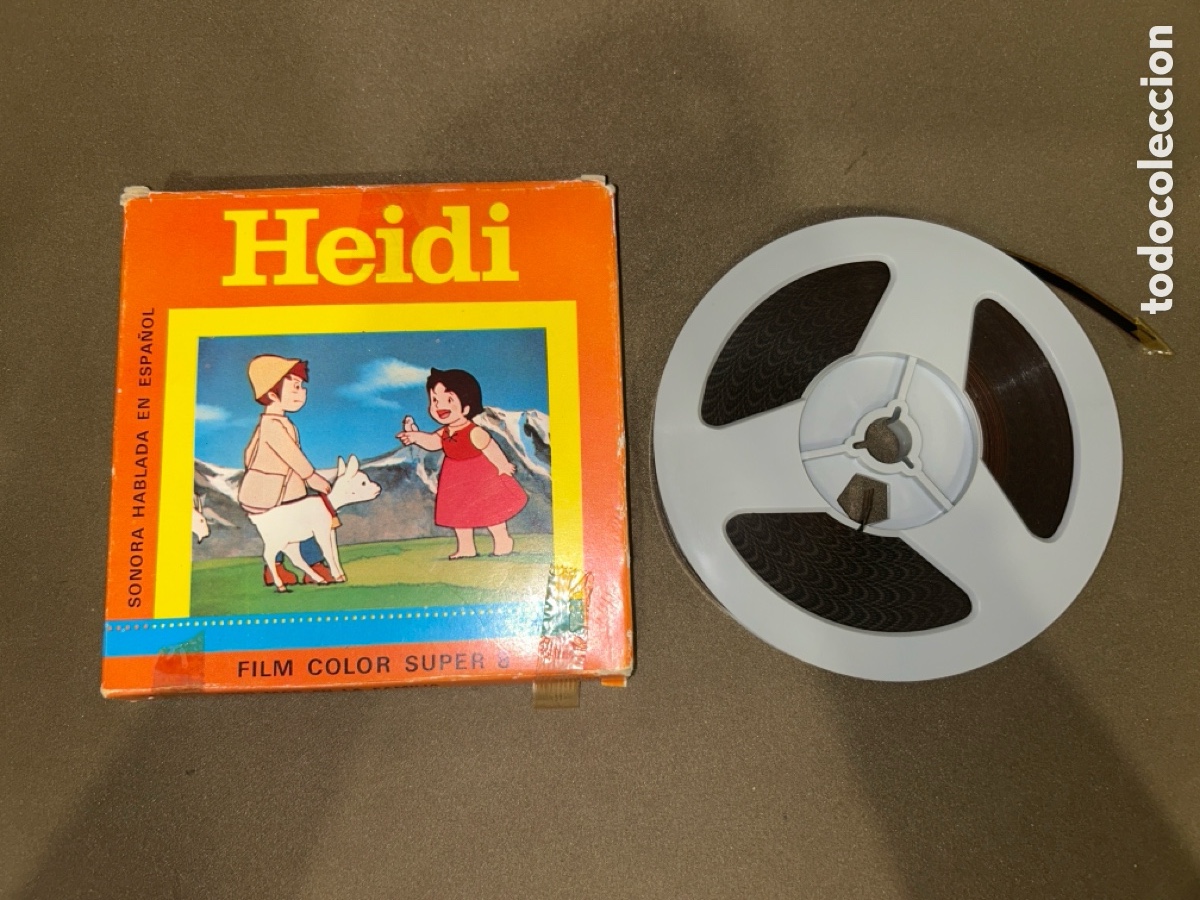 Antiquit&eacute;s: PELICULA SUPER 8MM -HEIDI-SONORA COLOR ESPA&Ntilde;OL , UNO M&Aacute;S EN LA FAMILIA *VER FOTOS*
