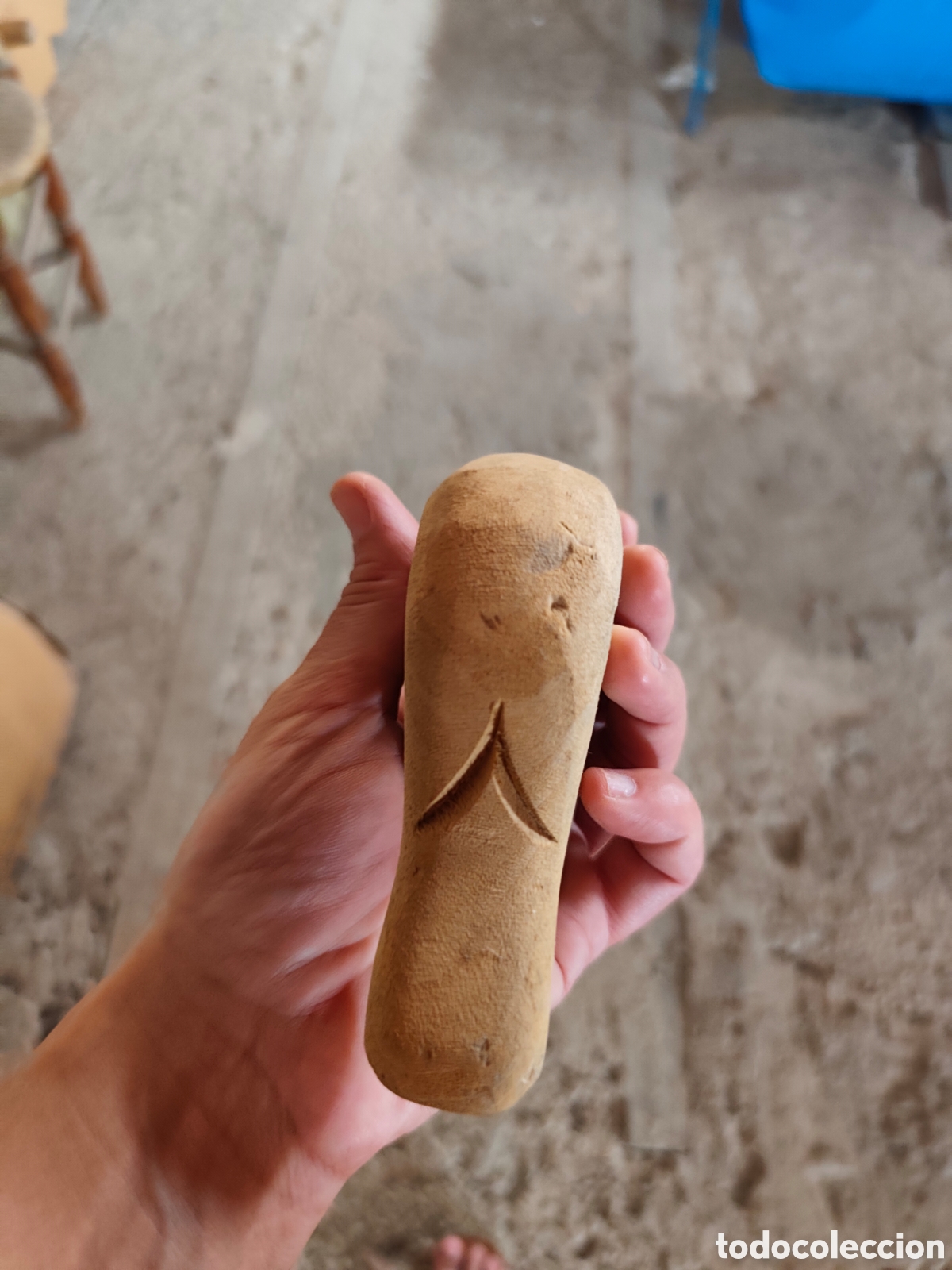 Antig&uuml;edades: Cabeza de madera gato pato - Foto 5