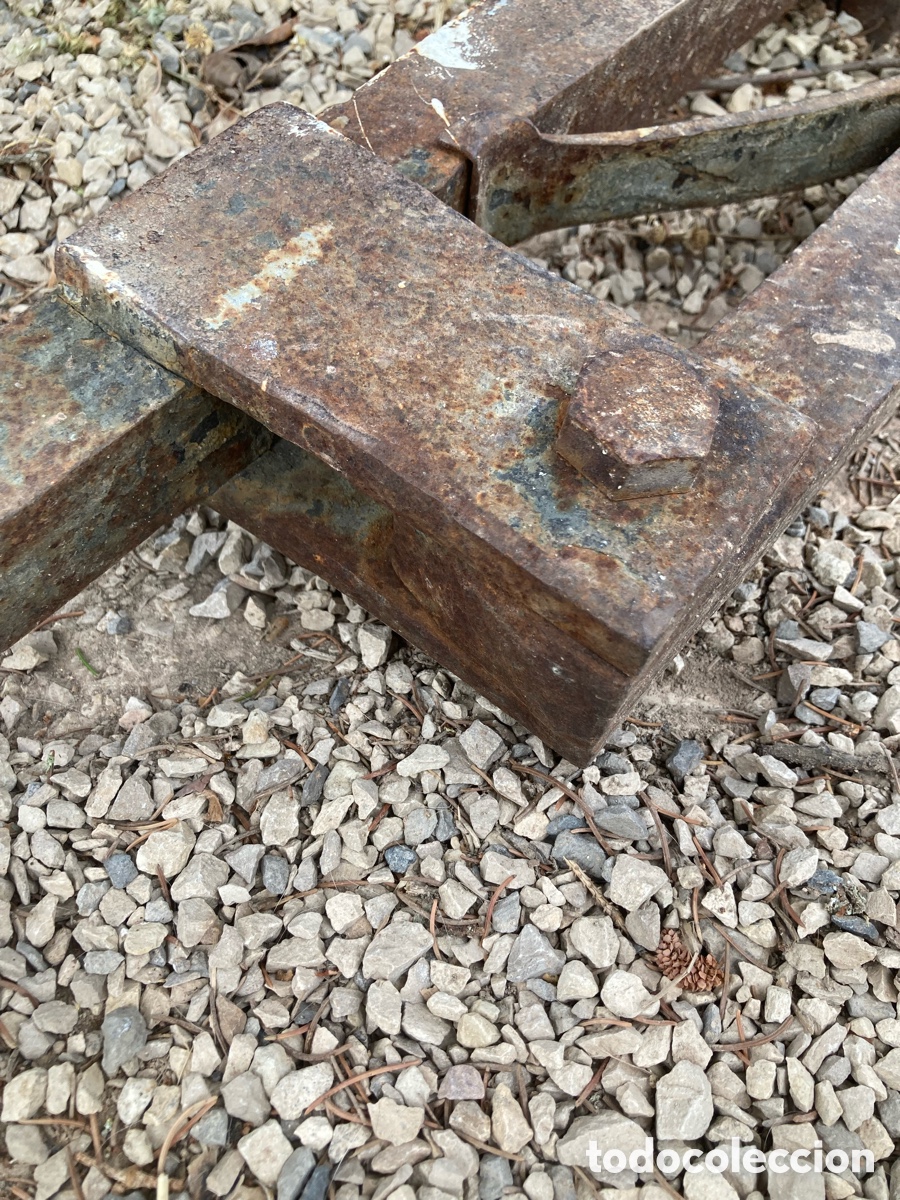 Antig&uuml;edades: Espectacular gran tornillo mordaza de banco - Foto 6