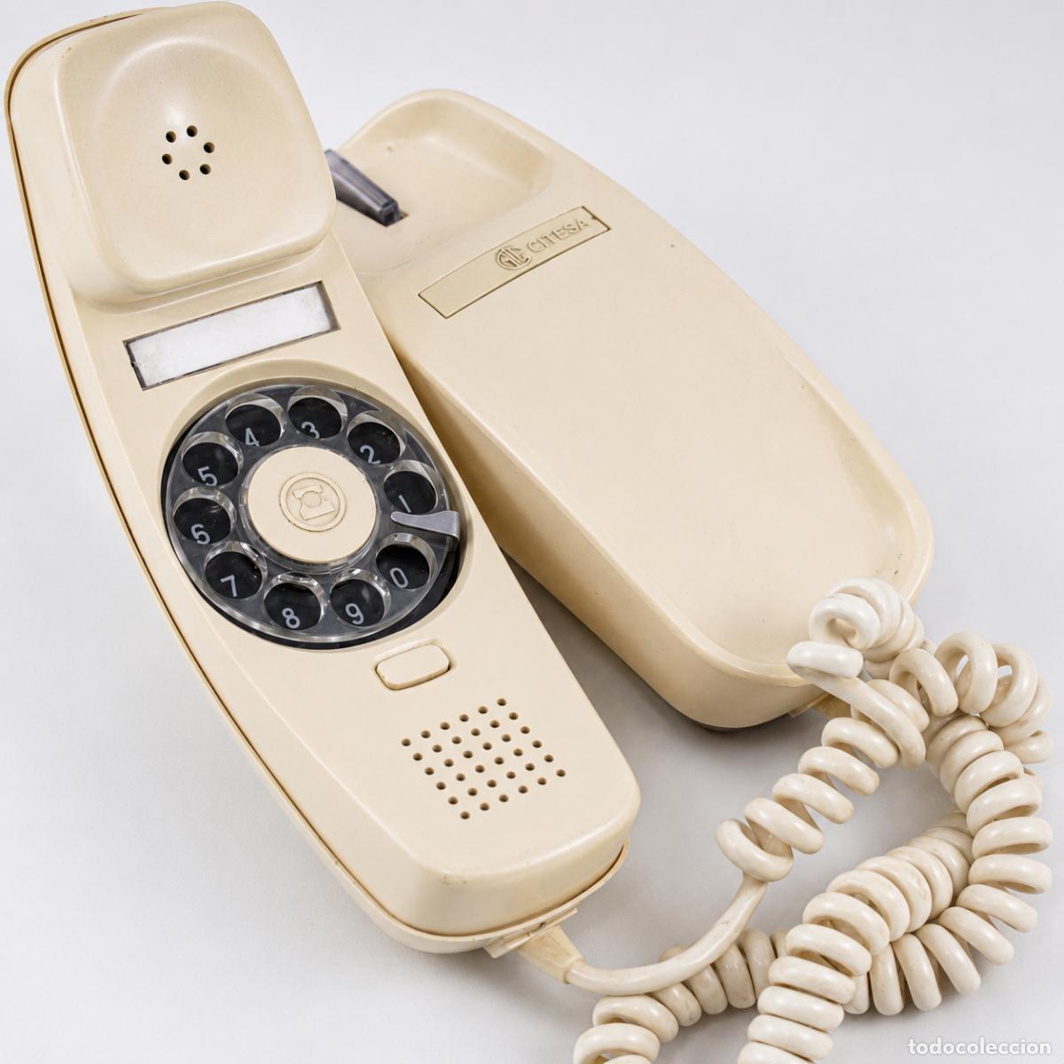 Tel&eacute;fonos: Tel&eacute;fono G&oacute;ndola CITESA CTNE A&ntilde;os 70 Disco Ruleta Marcaci&oacute;n Vintage Marfil