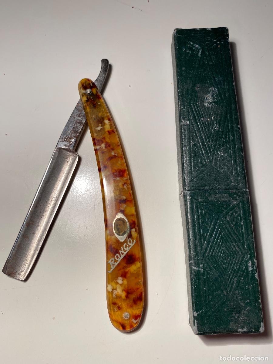 Antig&uuml;edades: Navaja de afeitar marca Ronco con su funda