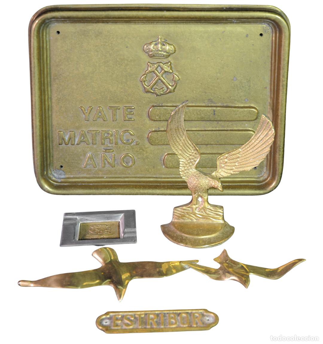 Antiguidades: Lote de Objetos Navales de Lat&oacute;n