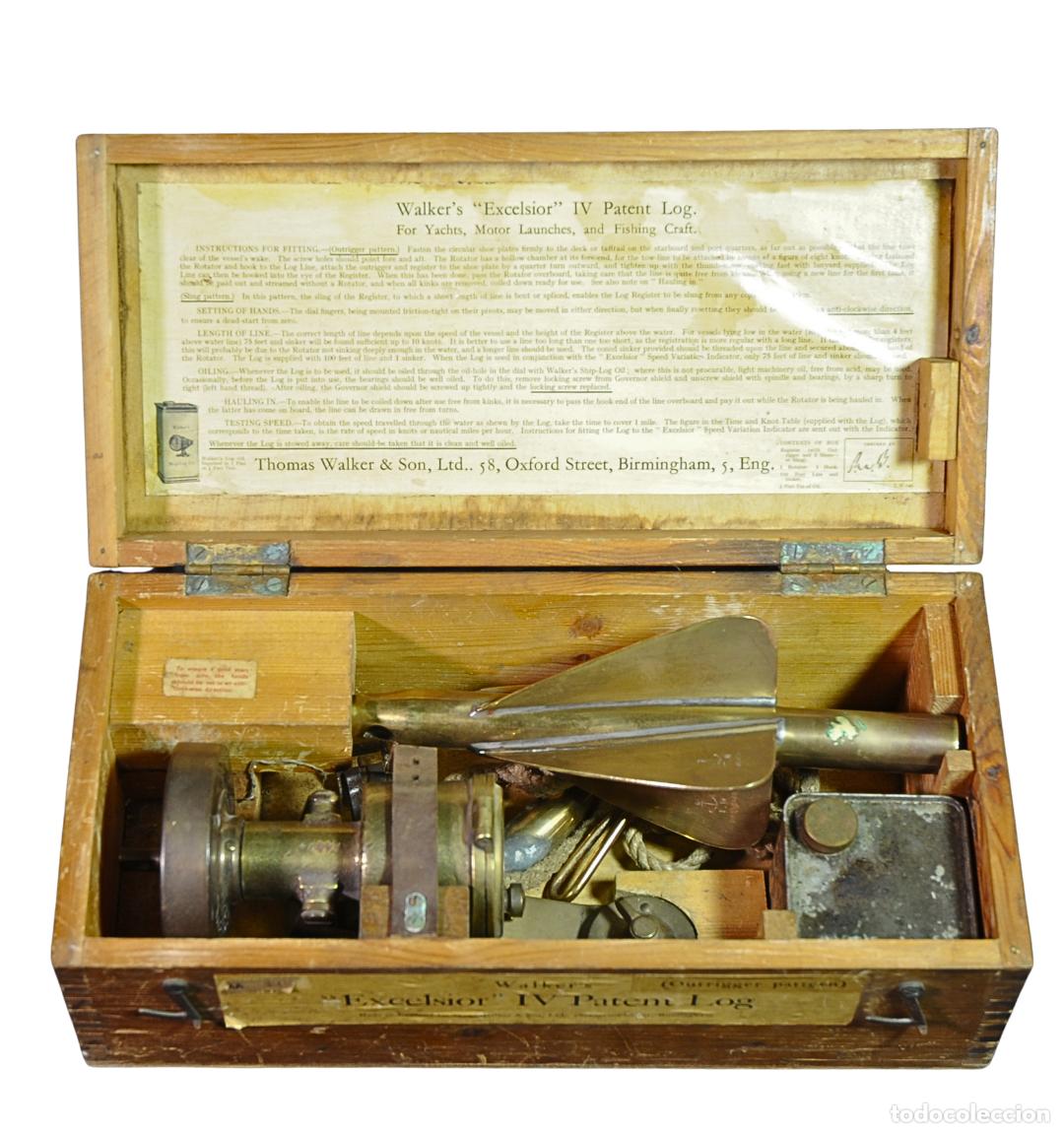 Antiquit&eacute;s: Corredera Walker's Excelsior IV Patent Log