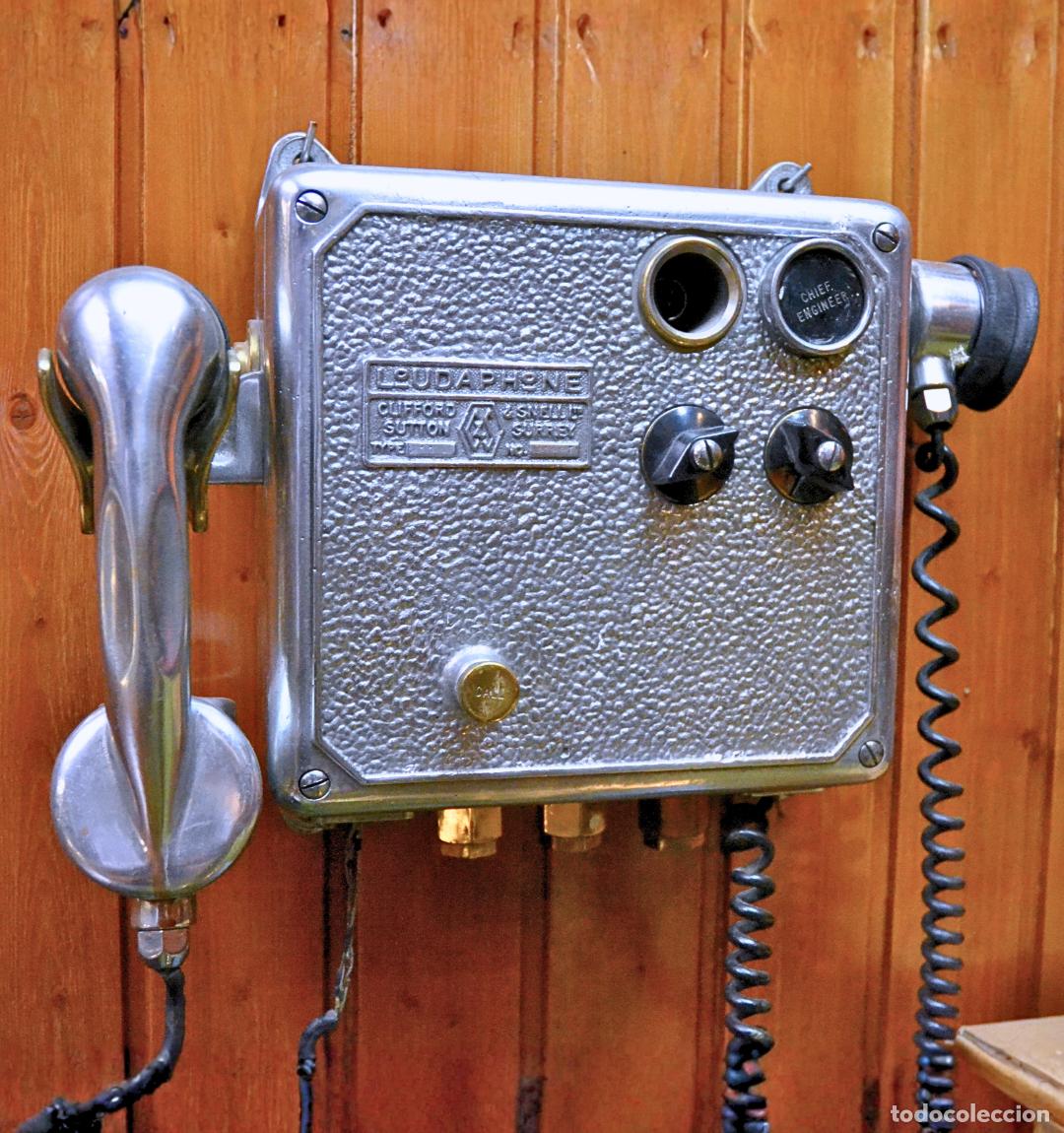 Antig&uuml;edades: Tel&eacute;fono de Cubierta Loudaphone Clifford & Snell