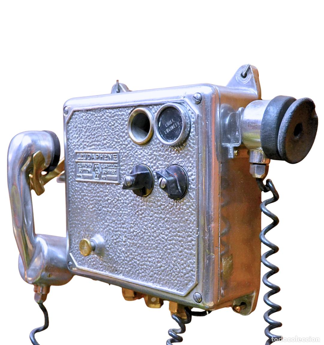 Antig&uuml;edades: Tel&eacute;fono de Cubierta Loudaphone Clifford & Snell - Foto 2