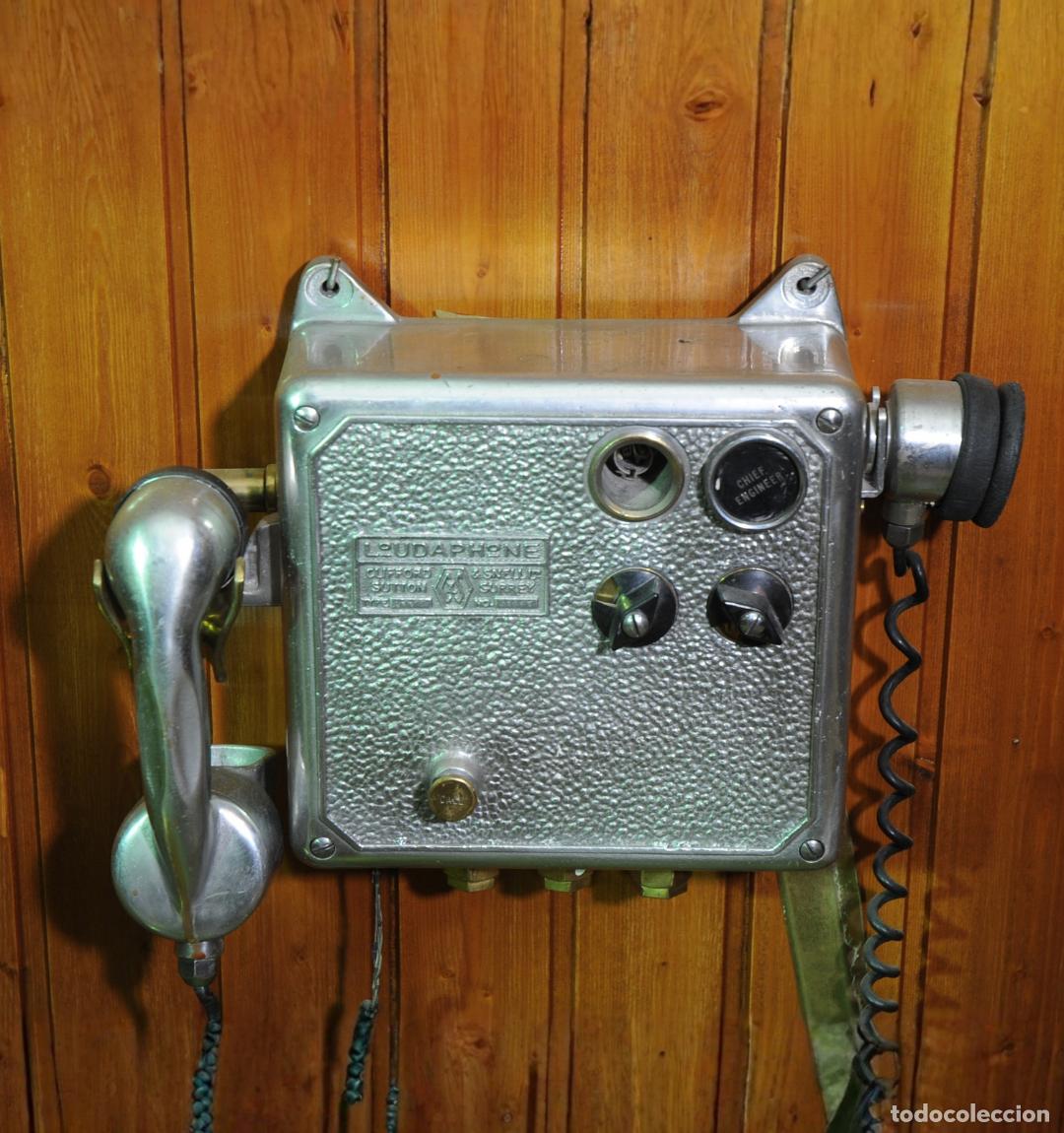 Antig&uuml;edades: Tel&eacute;fono de Cubierta Loudaphone Clifford & Snell - Foto 6