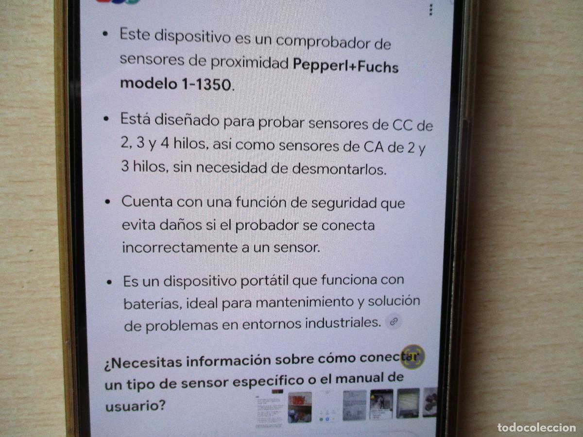 Antig&uuml;edades: COMPROBADOR DE SENSORES DE PROXIMIDAD - Foto 6