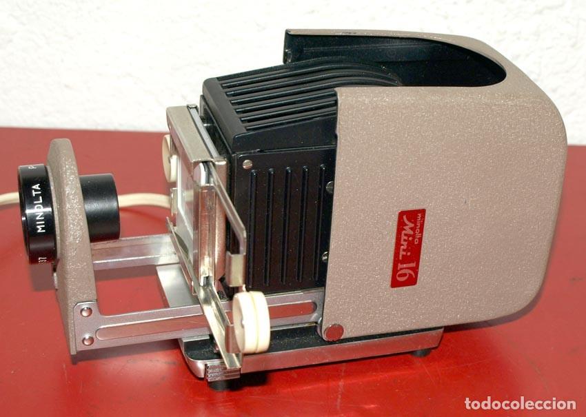 Antig&uuml;edades: Proyector diapositivas MINOLTA mini 16 - caja - Foto 4