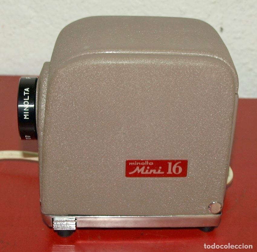 Antig&uuml;edades: Proyector diapositivas MINOLTA mini 16 - caja - Foto 5