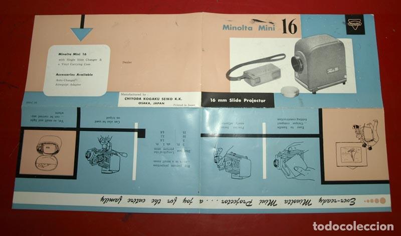 Antig&uuml;edades: Proyector diapositivas MINOLTA mini 16 - caja - Foto 8