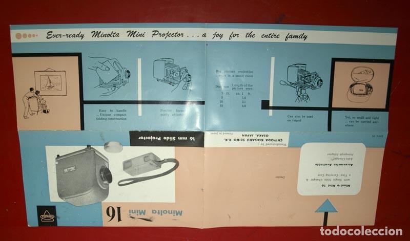 Antig&uuml;edades: Proyector diapositivas MINOLTA mini 16 - caja - Foto 9