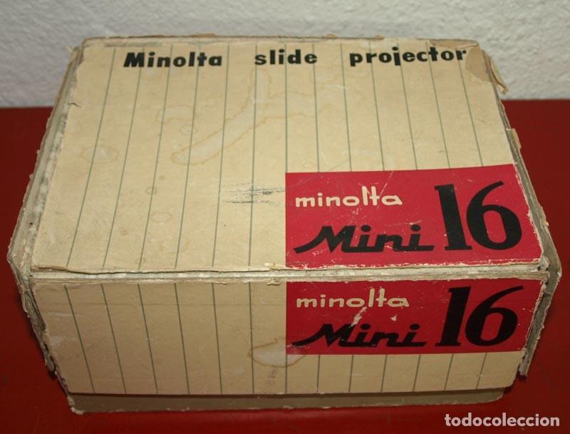 Antig&uuml;edades: Proyector diapositivas MINOLTA mini 16 - caja - Foto 11