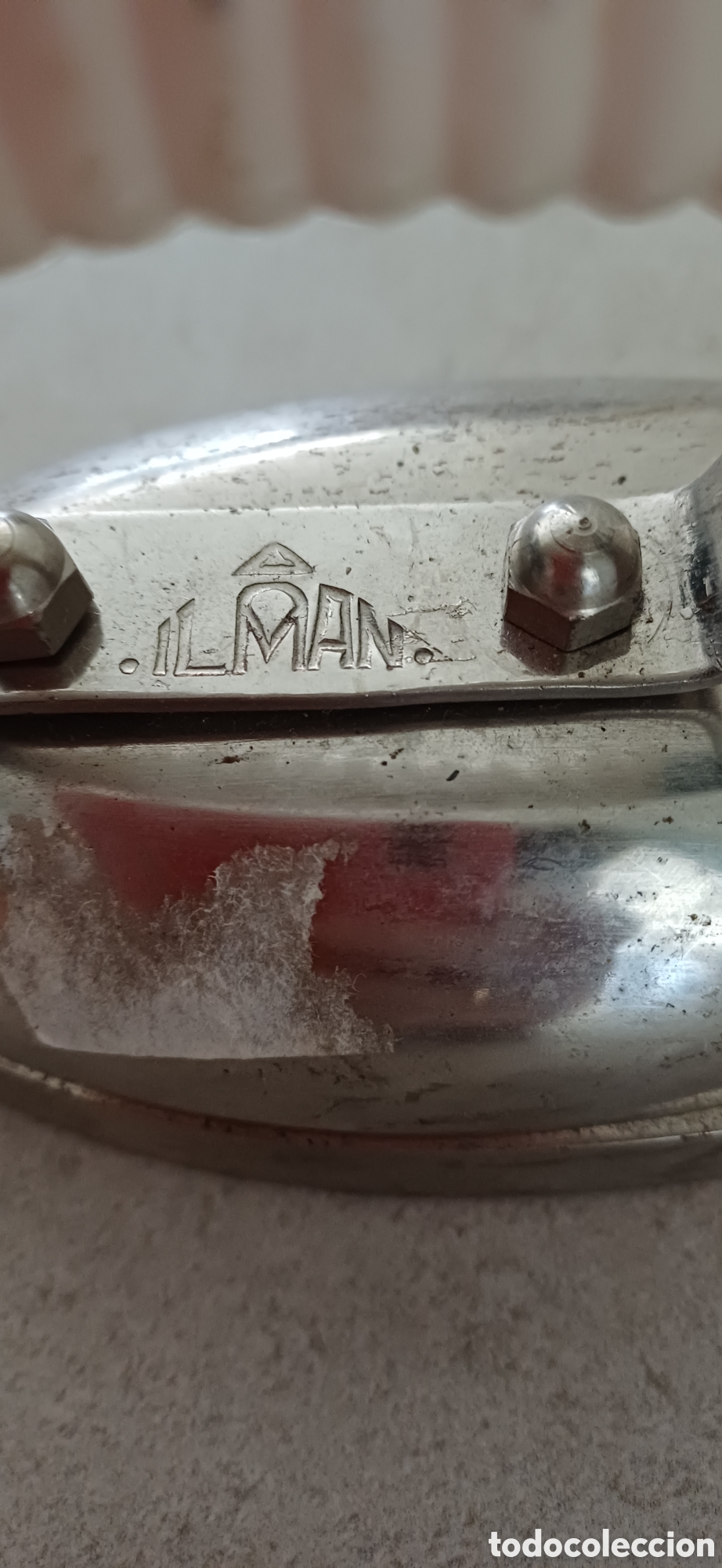Antig&uuml;edades: Plancha de viaje antigua LMAN - Foto 3