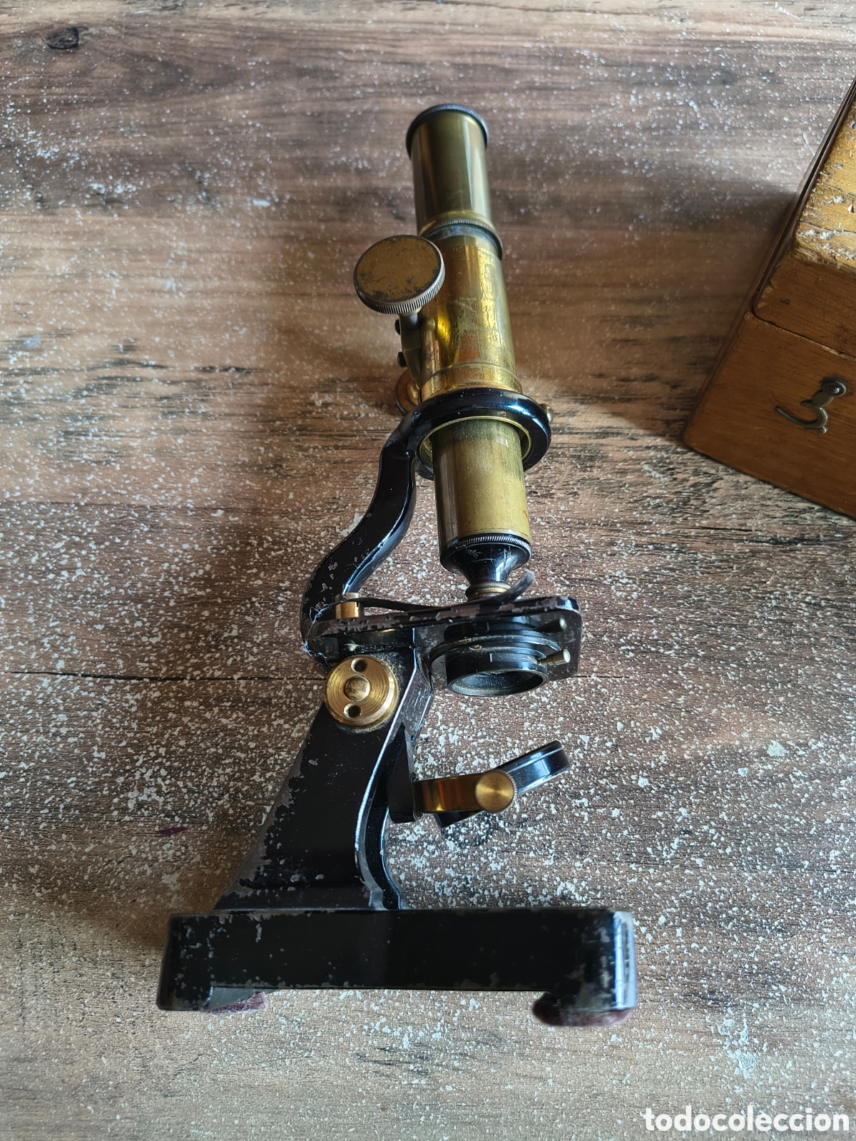 Antig&uuml;edades: Microscopio antiguo, (estuche original) - Foto 5