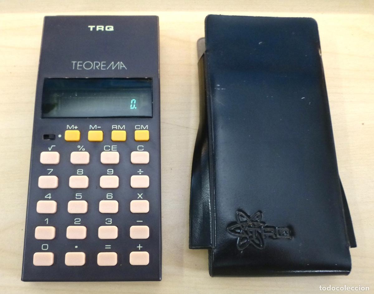 Antig&uuml;edades: Calculadora vintage TRQ Teorema (Made in Spain). 1979. Con funda original.