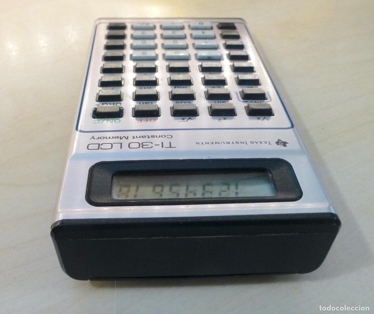 Antig&uuml;edades: Calculadora vintage Texas Instruments TI-30 LCD + funda - Foto 5