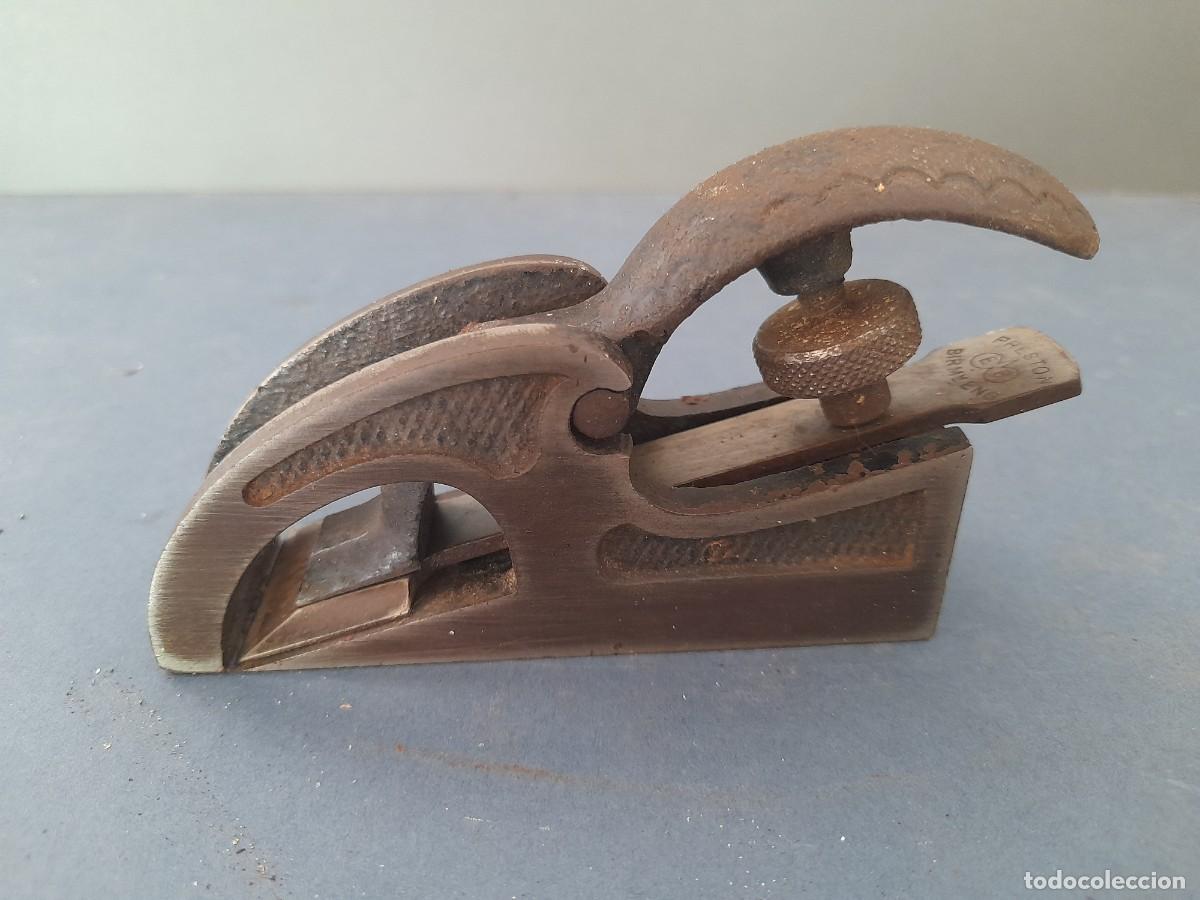 Antig&uuml;edades: peque&ntilde;o cepillo de acero, preston, birmingham, 10x3cm aprox, corte 3cm aprox