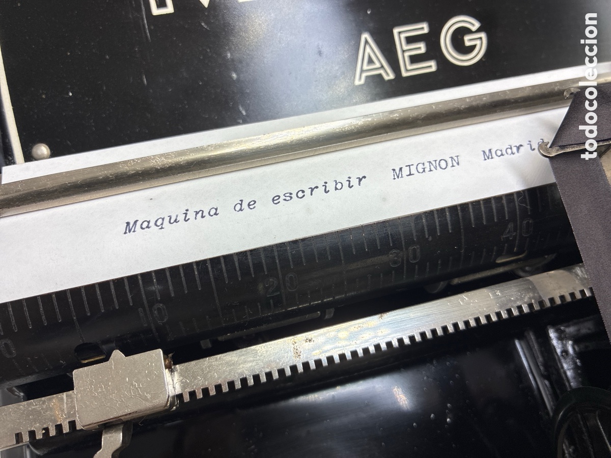 Antig&uuml;edades: M&aacute;quina de escribir Mignon 3. - Foto 4